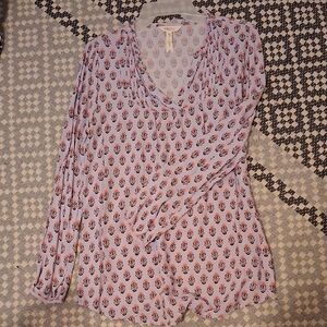 Matilda Jane Floral Long Sleeve Blouse - Pink and Blue